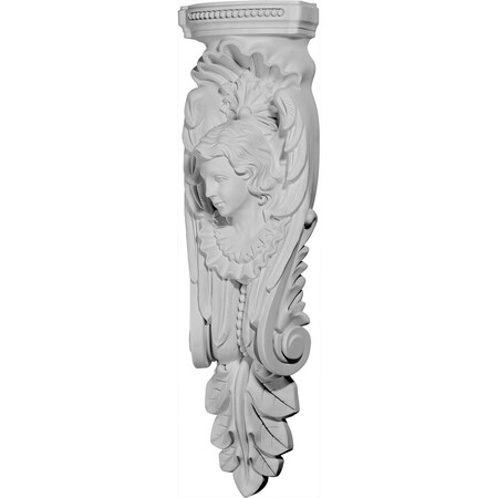 Ekena Millwork 11 1/4"W x 5 5/8"D x 40 1/2"H Angel Corbel, Left COR11X05X40AN-L